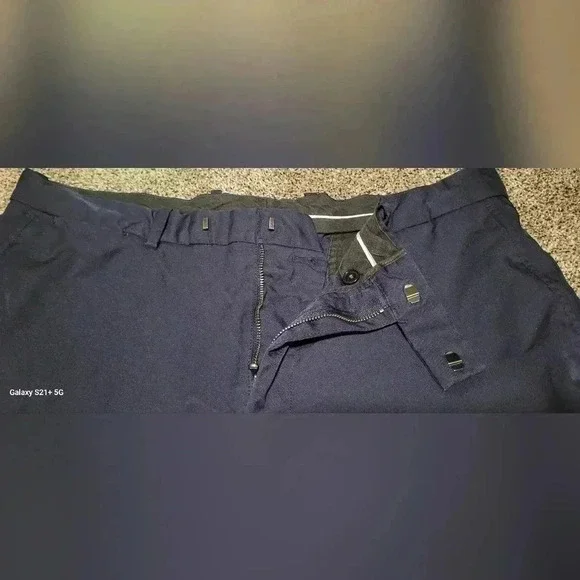 RLX Polo Ralph Lauren Golf Shorts Classic Navy Blue Stretch Wicking MENS 36 - Picture 3 of 10